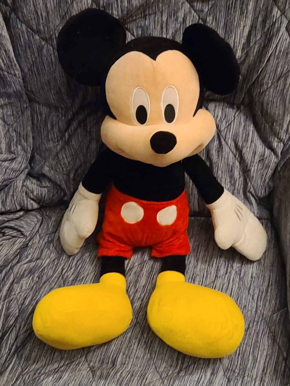 Disney Mickey Mouse Plush Toy - Black, Red, Yellow